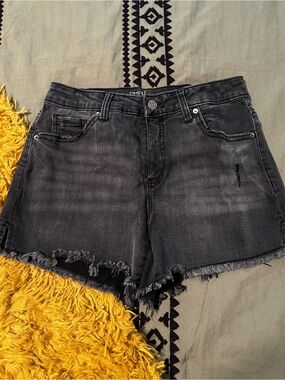 Time and Tru High  Rise Black Distressed Denim Women's Shorts